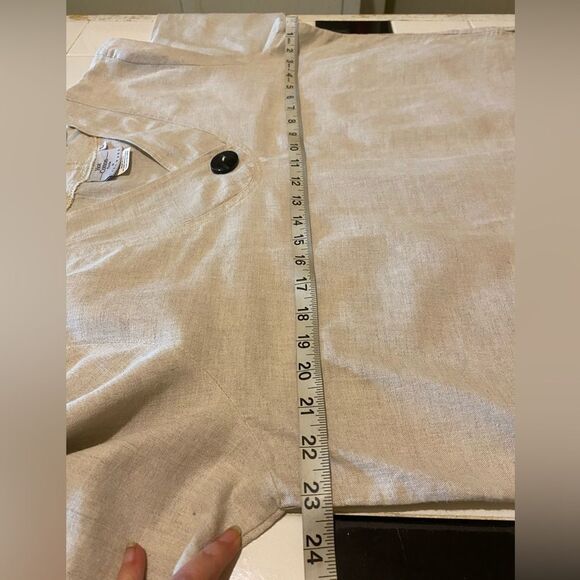 Hot Cotton VTG Natural Linen Cotton Boxy Top Artsy Lagenlook Boho Sub stainable - Picture 8 of 9